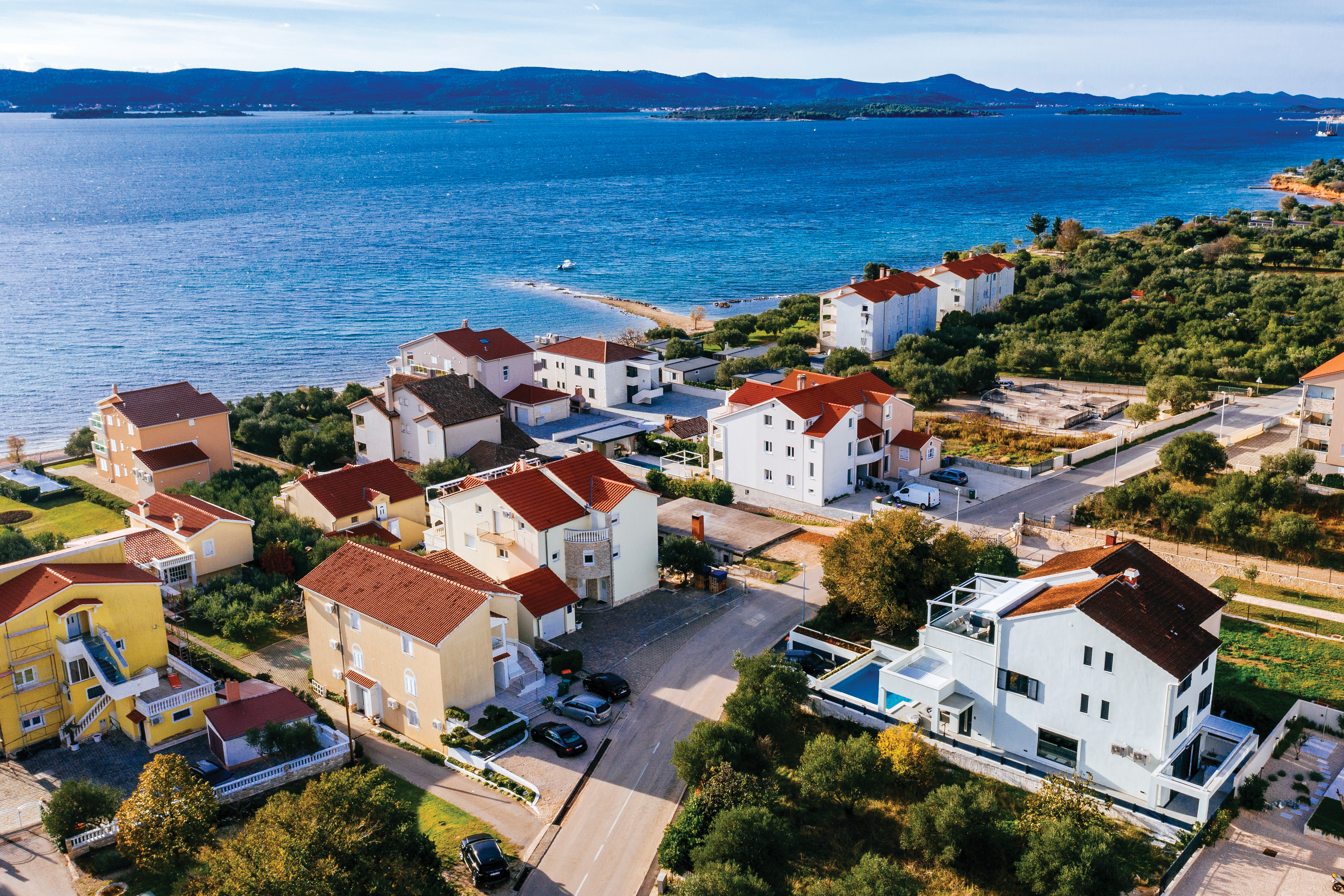 Image of the villa from the sky